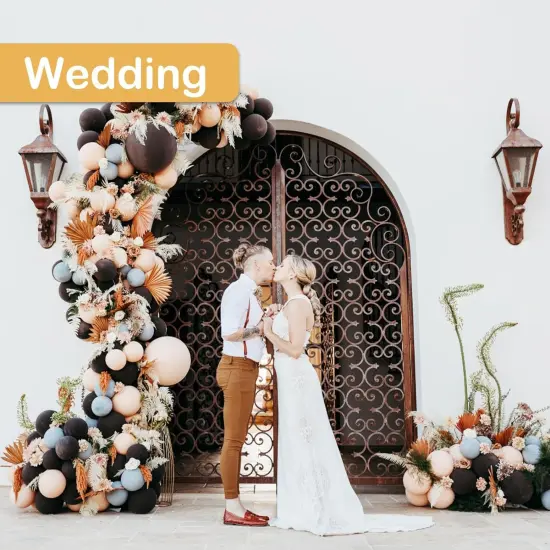 Balloon Arch Kit, Bendable 8FT and 6FT Balloon Arch Stand with Base and Manual Pump, Ballon Arch Stand Kit for Birthday Wedding Baby Shower Holiday Graduation Party Decoration(White) {4}