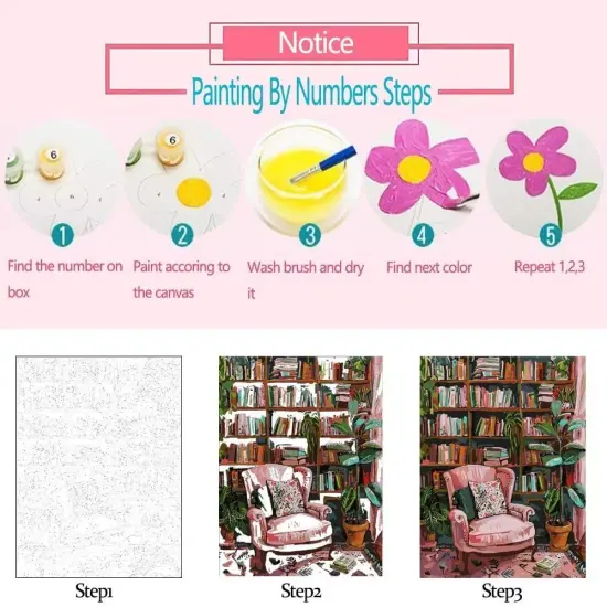 Acrylic Paint by Numbers for Adults,Saguaro Cactus, DIY Oil Painting Kit,Desert Landscape Canvas Drawing Paintwork with Paintbrushes for Kids Beginner Arts Craft {4}