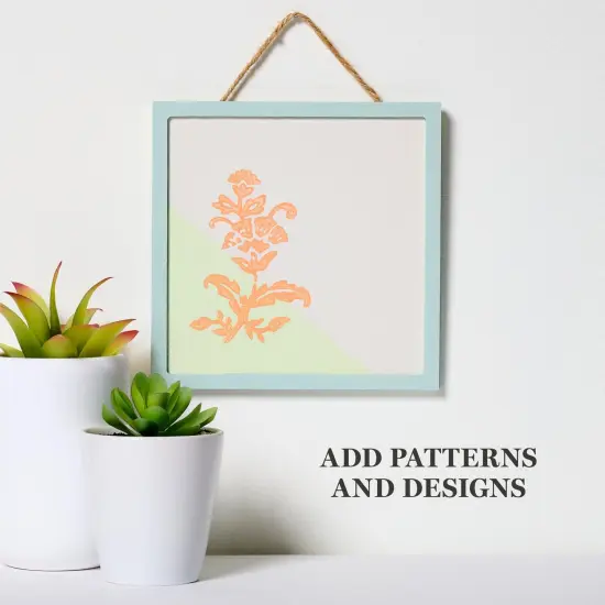 Martha Stewart&trade; 6" x 6" Plywood Plaques - 10 pc. - 68532 {4}