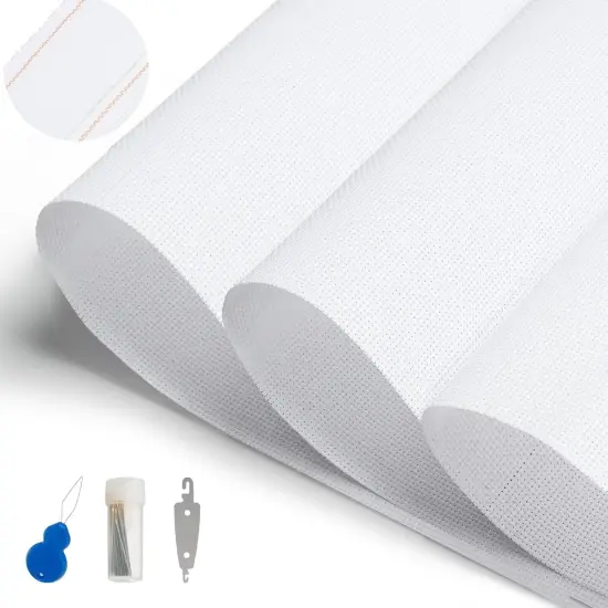 Large Size Cross Stitch Fabric 59 by 39 Inch, Classic Cross 14 Count Aida Cloth,Stitch Fabric for DIY Handicrafts, Handmade,Craft Embroidery (14 CT 59 x 39In) {1}