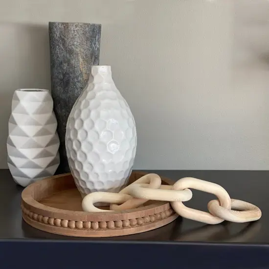 7Penn Wood Chain Link Decor - Small or Large Decorative Chain Coffee Table Decor {6}