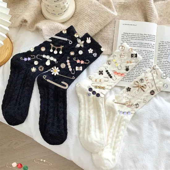 140PCS Pearl Brooch, Pant Waist Tightener, Safety Pin for Clothes, Faux Pearl Brooches for Women, Fashion Cover Up Buttons Clothing Dresses Decoration Accessories Pant Waist Tightener Safety Pins {4}