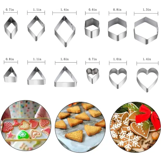 Mini Cookie Cutter With Set 30 Tiny Stainless Steel Cookie Stamps {4}