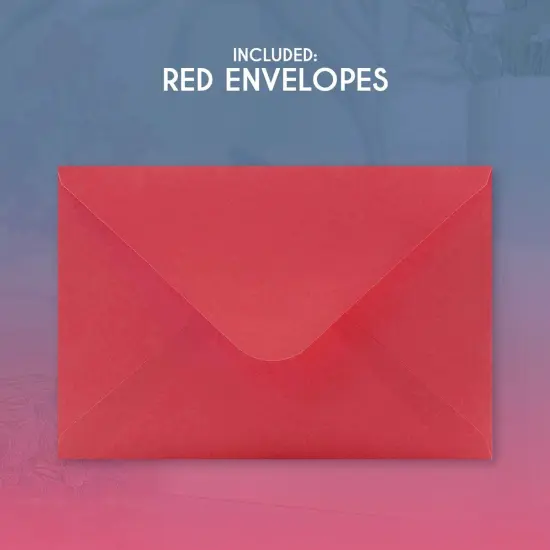 Valentine's Cards with Envelopes, 6 Colorful Heart Designs (5 x 7 In, 12 Pack) Multicolor {7}