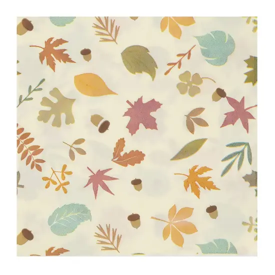 Thanksgiving Party Decorations, Leaf Napkins (6.5 x 6.5 In, 150 Pack) Brown {1}