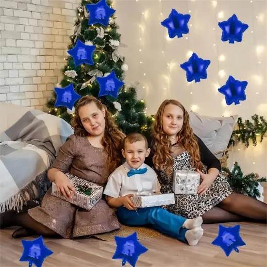 50 pcs Navy Blue Star Foil Balloons, 10 Inch Navy Dark Blue Star Balloon Mylar Balloon for Wedding Decoration Party Balloon Birthday Decoration {3}