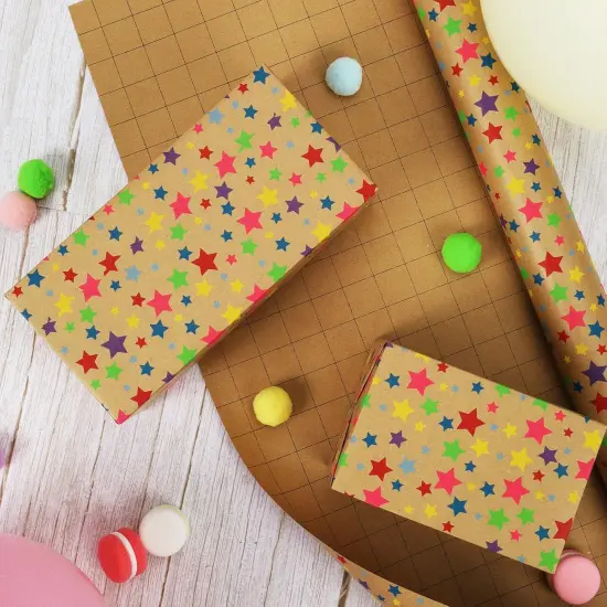 Birthday Wrapping Paper Roll for Kids, 30 Inch x 33 Feet (83 sq. ft) {2}