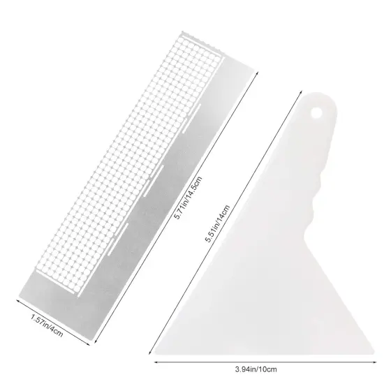 5D Diamond Pasted Painting Ruler and Adjustment Fix Tool, DIY Stainless Steel Diamond Art Painting Mesh Ruler with 360 Blank Grids for Round Drills (141mm Ruler) {3}