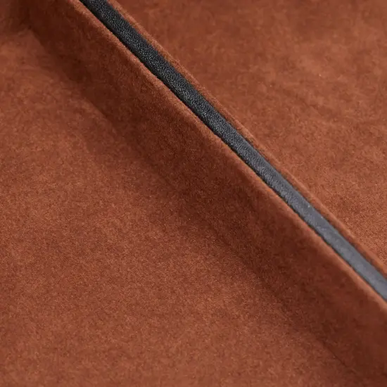 Faux Leather Mens Jewelry Box Organizer, Valet Tray for Watches (Black, 12.6 x 9 x 4 In) {7}