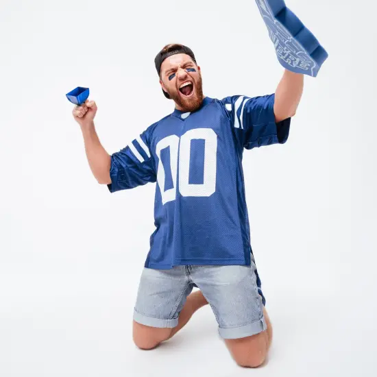 Blue Panda 12 Pack 3-inch Cowbells with Handle, Blue Hand Percussion Cow Bells Noise Makers for Sporting Events, Football Games and Celebrations {3}