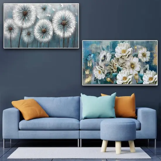 2 Pack Diamond Painting Kits，Large 5D DIY Dandelion Flower Diamond Painting Kits for Adults，DIY Full Drill Crystal Rhinestone Arts and Crafts，Gem Art Painting with Diamond Home Wall Decor (28X16inch) {5}
