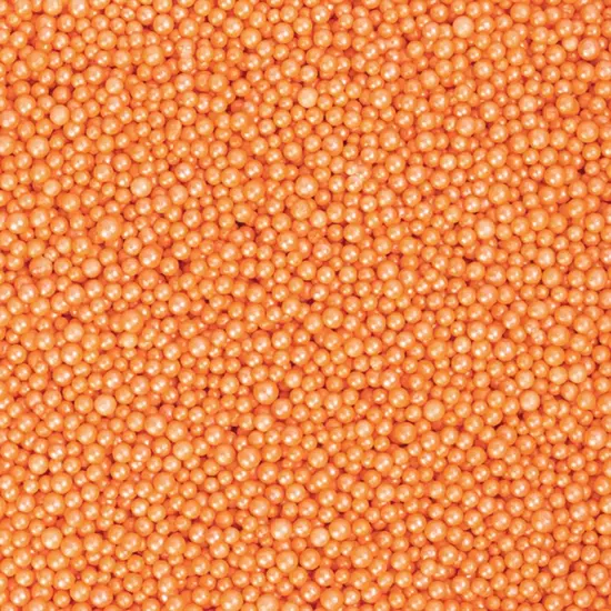 Krazy Sprinkles - Light Orange Pearl Mini Beads (1/2 Cup, 1x Jar) for Cakes, Ice Cream & Cookies {1}