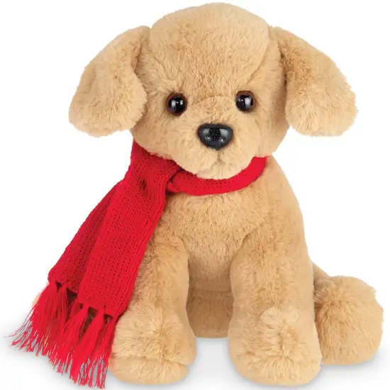 Bearington Mr. Grizwald Golden Retriever Plush, 11 Inch Dog Plush, Christmas Dog Stuffed Animal, For Ages 3-14 Brown {1}