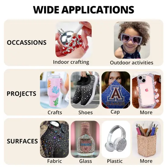 30000Pcs Resin Rhinestones for Crafting Bedazzling, Silver Clear Flatback Gem Jewels for Crafts Clothing Clothes Shoes Fabric Tumbler Nails, Flat Back Mixed Sizes Crystal Bedazzler Kit with b7000 Glue {5}