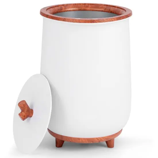 23 Liter Bucket-Style Towel Warmer with Power Button and Tree Branch-Shaped Handle Coffee {2}