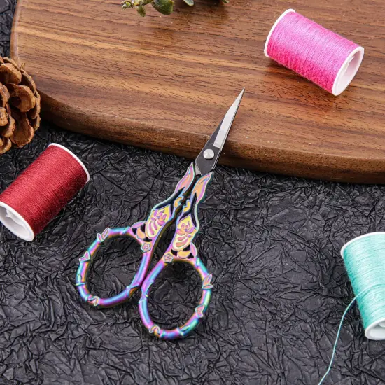 Small Craft Scissors with Cover, Comfortable Handles With Beautiful Butterfly Decos and Sharp Tips, Tools for Crochet, Embroidery,Sewing {3}