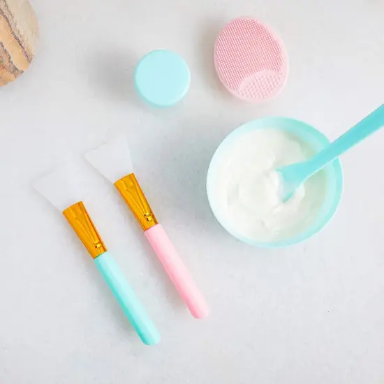 10 Piece Silicone Face Cleanser and Body Scrubber Pad, Exfoliating Scrub Brush for Shower, 5 Colors Multicolor {3}