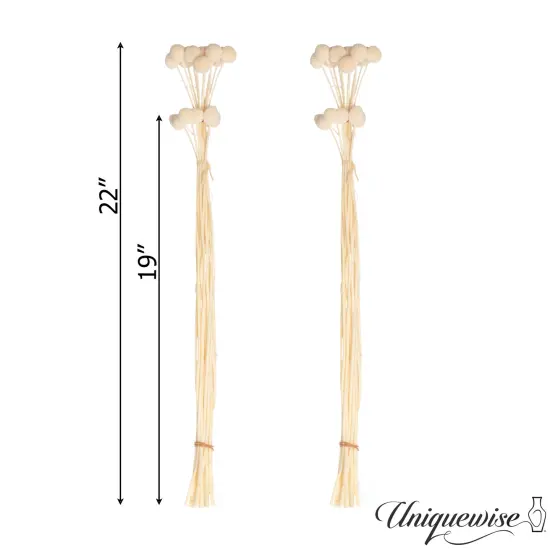 Uniquewise Preserved Real Floral Stems Chic Vase Fillers & Accents for Bouquets Centerpieces & Ornamental Displays Ideal for Home Office Boutique Cafe Resto Bar and Event Decor Ow billy buttons {6}
