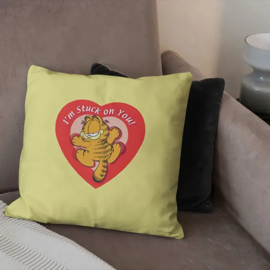 Nickelodeon Garfield Valentine's Day Throw Pillow 18&times;18 Inches Stuck on you {3}