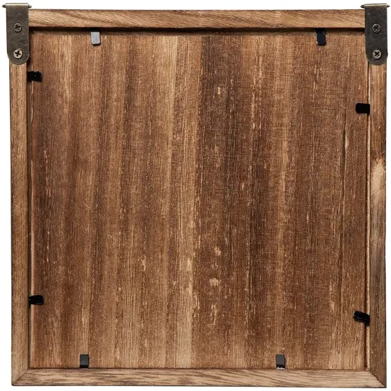 Genie Crafts Wooden Shadow Box Bank, Rainy Day Fund (7.1 x 1.8 Inches) Brown {5}