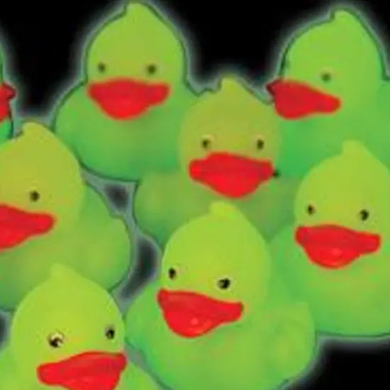 Glow In The Dark Mini Ducks Include 12 Units {3}