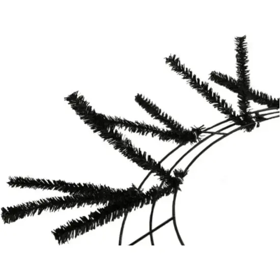 15-24" Pencil Work Wreath Form: Black {2}