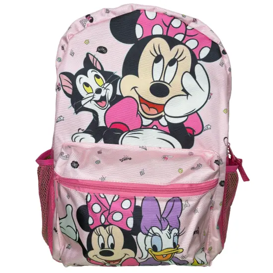Disney Minnie Mouse and Friends 16" Nylon School Backpack with 2 Mesh Pockets and a Small Front Pocket {3}