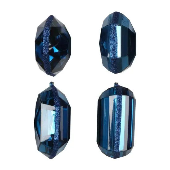 4-5" Acrylic Jewel Assortment Ornament: Midnight Blue (Set 4) {2}