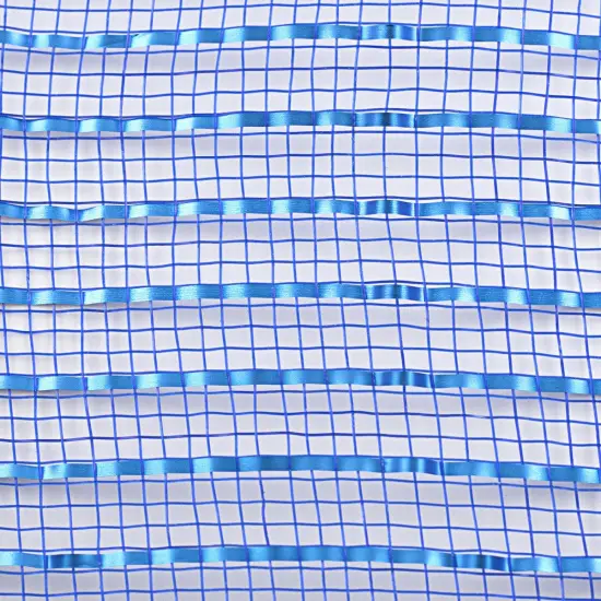 10" Matte Wide Foil Mesh Ribbon: Royal Blue {3}