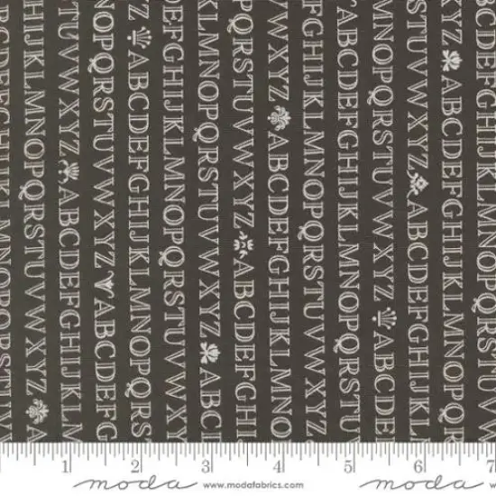 Agatha Road Midnight Words Stripe 44"/45" Fabric Per Yard {1}