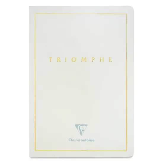 Clairefontaine Triomphe Notebook - White, A5, Ruled, Portrait {1}