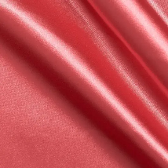 10 Yards By Roll Coral Satin Fabric 60" Inch Wide {1}
