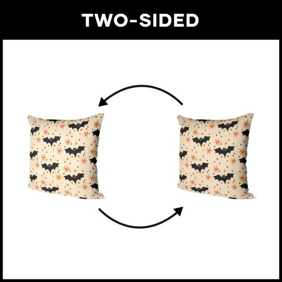 Halloween 18 Inch Throw Pillow Flying Bats {6}