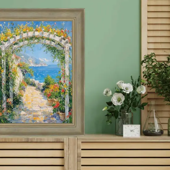 Traditional Aged Silver Scoop Picture Frame 12x15 frame {5}