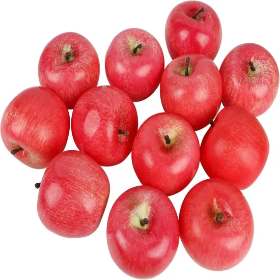 Fake Fruit Artificial Apples, Set of 12 {1}