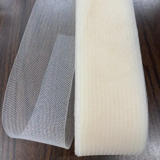 1 Yard Crinoline Webbing Horse hair Trim Braid for Sewing 100% Nylon, 3" Wide White {4}