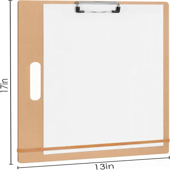 13" x 17" Artist Sketch Board with Handle - Portable Clipboard for Painting and Drawing, Art Supplies for Adults {2}