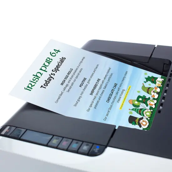 Great Papers! Sky Party Gnomes Letterhead, for Invitations, Announcements and Personal Messages, Printer Friendly 8.5”x11”, 50 Pack {3}