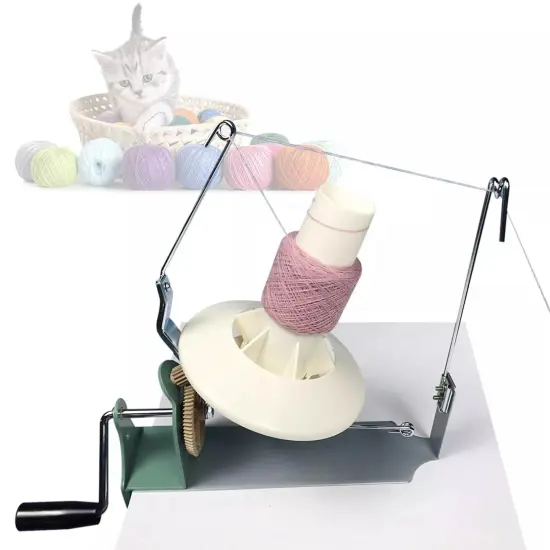 Yarn Ball Winder Jumbo Nylon Fiber/Wool/String Ball Winder Hand Operated Top {1}