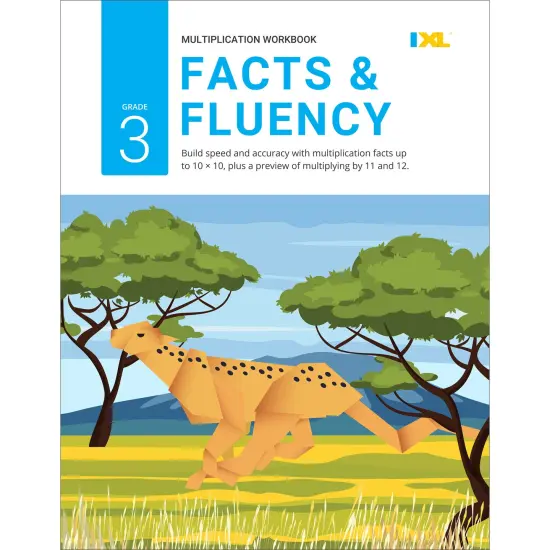 IXL Multiplication Facts & Fluency 3rd Grade Math Workbook, Mathematics Book for Kids Ages 8-9 Covering Times Table Facts up to 10x10, Multiplying by 11 and 12, and More {1}
