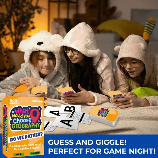 Board Game What Would You Choose Geography| Family Card Game {5}