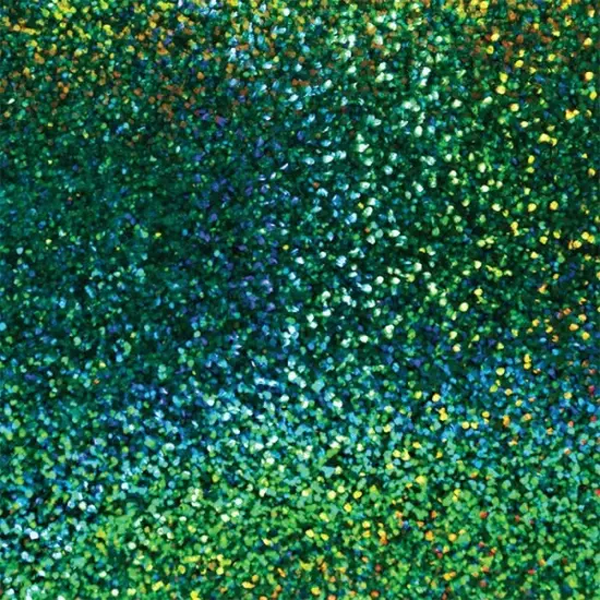 Creative Vinyl Fantasy Holographic Glitter Film 40 Emral Gren H G {1}