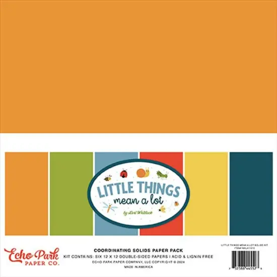 Echo Park Little Things Mean A Lot Solids Kit {1}