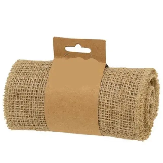 Jute Woven Burlap Ribbon Natural {1}