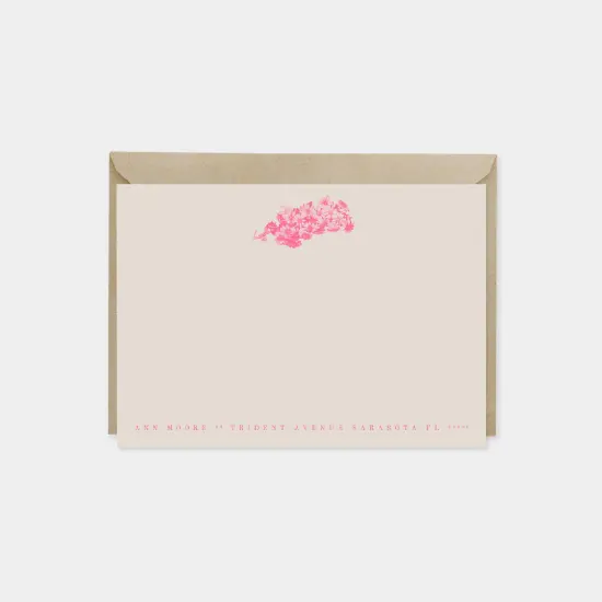 Flowering Bunch Botanical Note Cards II {1}