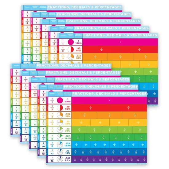 Smart Poly&reg; PosterMat Pals&trade; Space Savers, 13" x 9-1/2", Incentive Chart Basic, Pack of 10 {1}