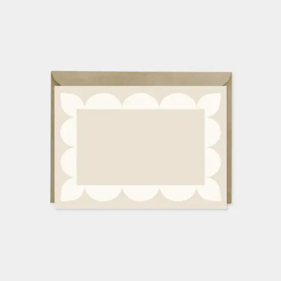 Big Scallop Border Note Cards VIII {1}