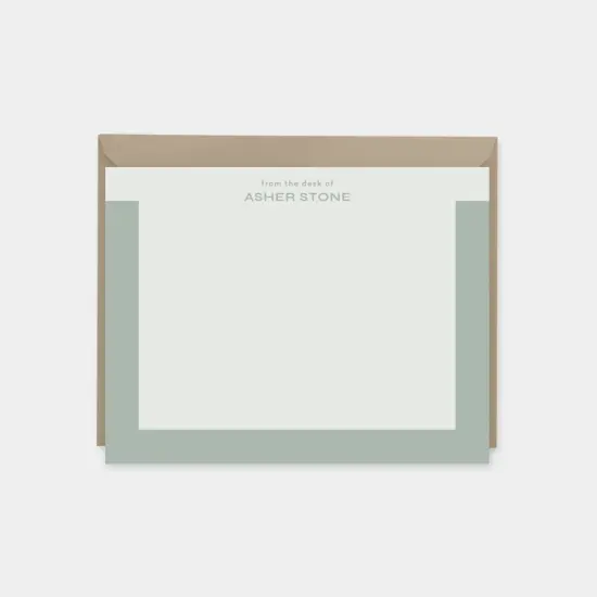 Color Block Bracket Note Cards {1}
