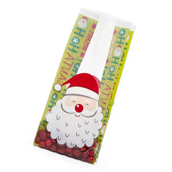 Christmas Themed Cello Bags for Gifts 4&rdquo; x 2.5&rdquo; x 9.5&rdquo; {2}