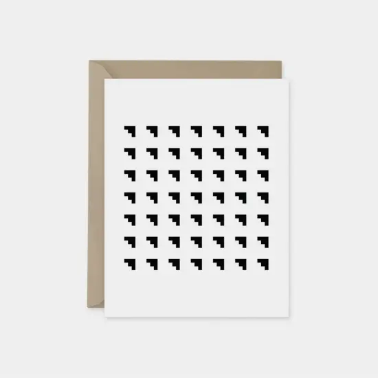 Minimal Modern Black and White Card {6}